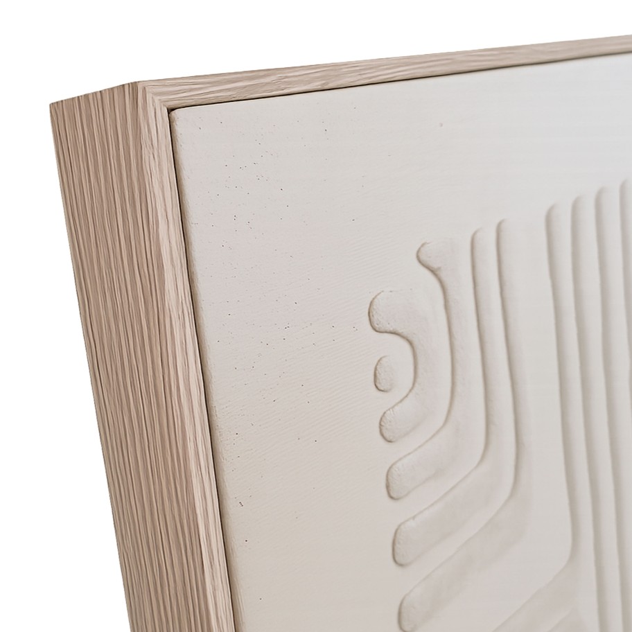 Quadro Decorativo Skyform em MDF Creme 70x50cm