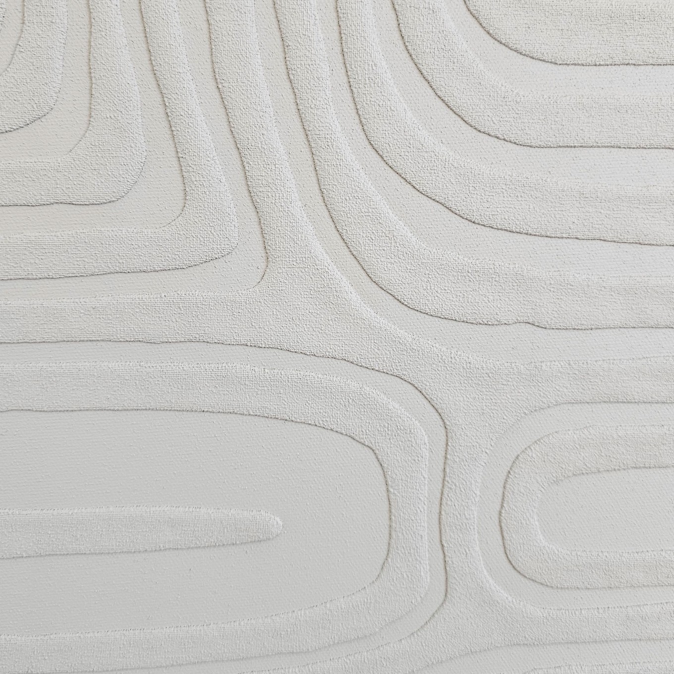 Quadro Decorativo Skyform em MDF Creme 70x50cm