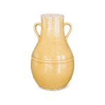Jarra Decorativa Reactive com Pegas em Cer�mica Amarela