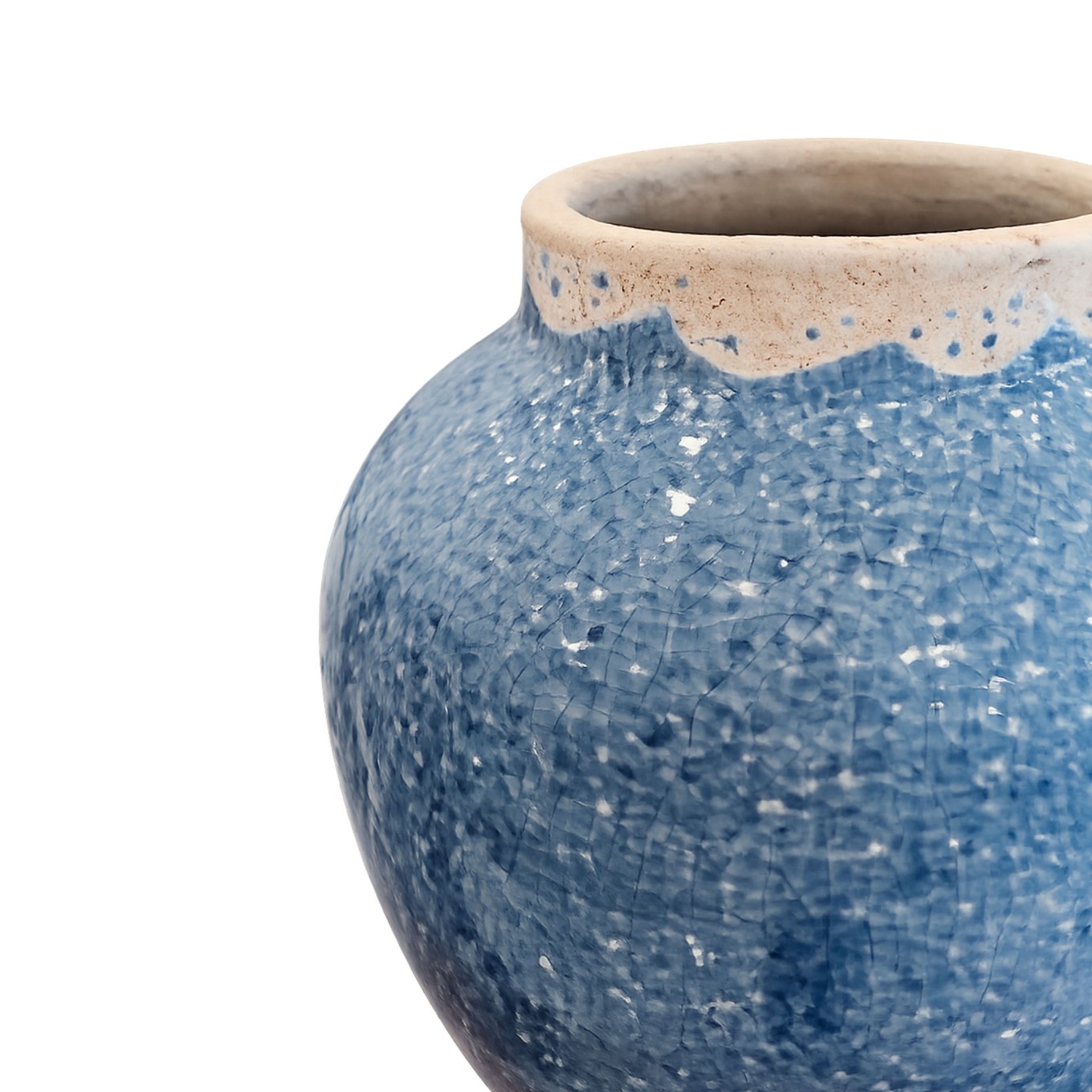 Jarra Decorativa Sea em Cer�mica Azul