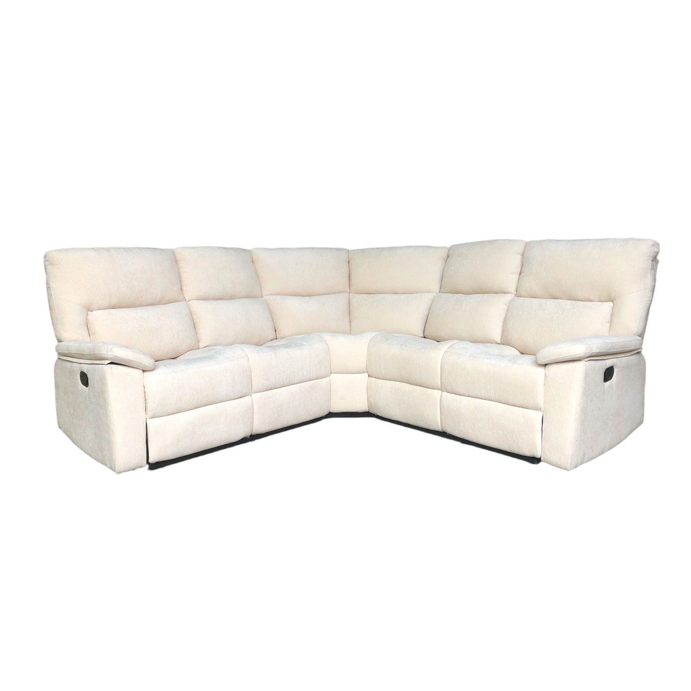 Sof� de Canto Lakeville Creme com Relax Manual