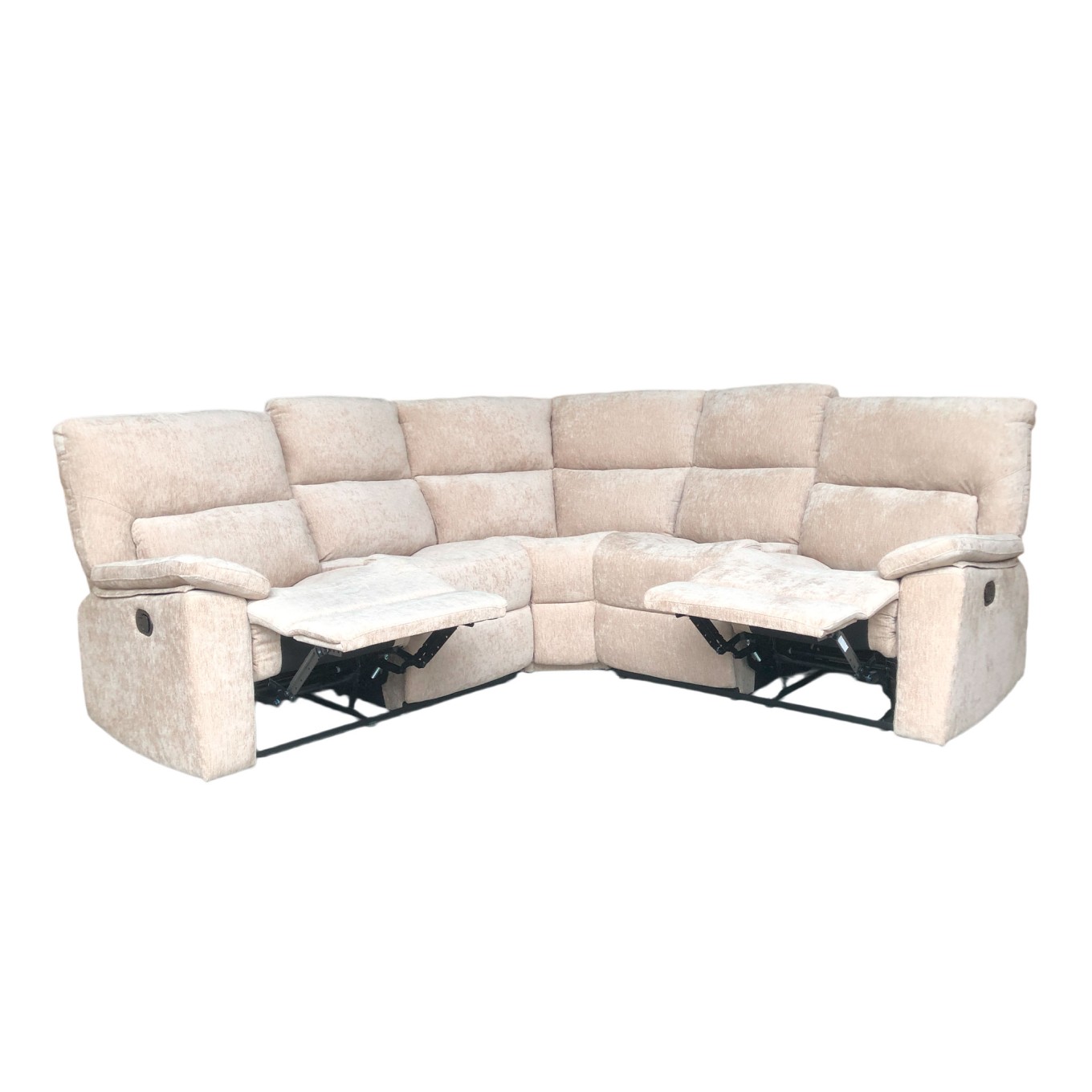 Sof� de Canto Lakeville Taupe com Relax Manual