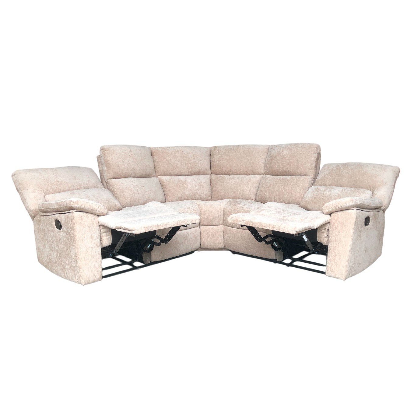 Sof� de Canto Lakeville Taupe com Relax Manual
