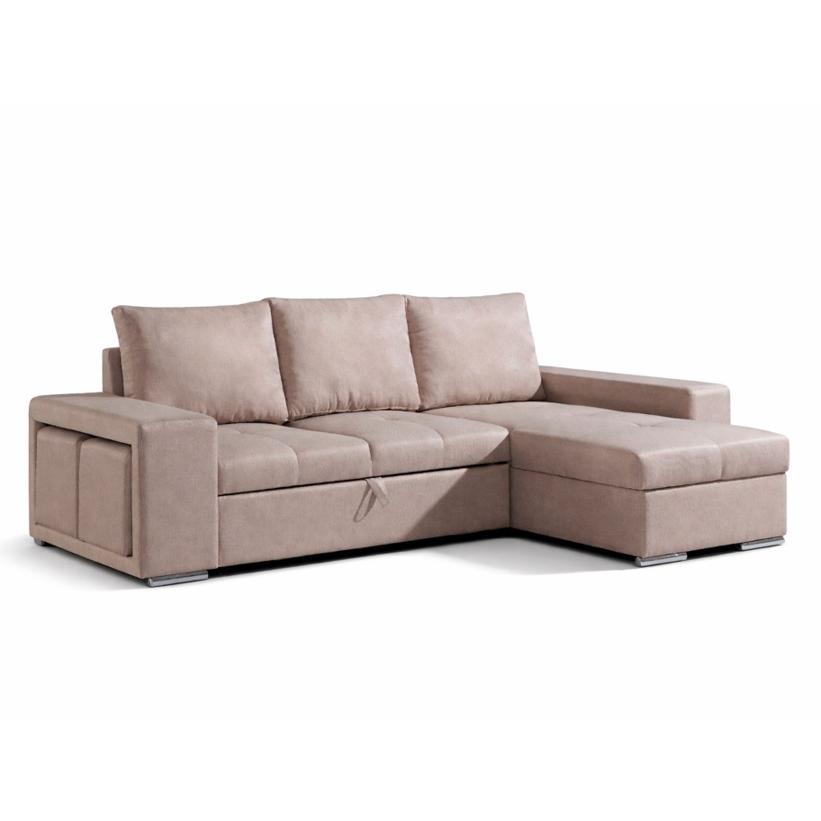 Sofá Chaise Longue New Charlotte Direita com cama