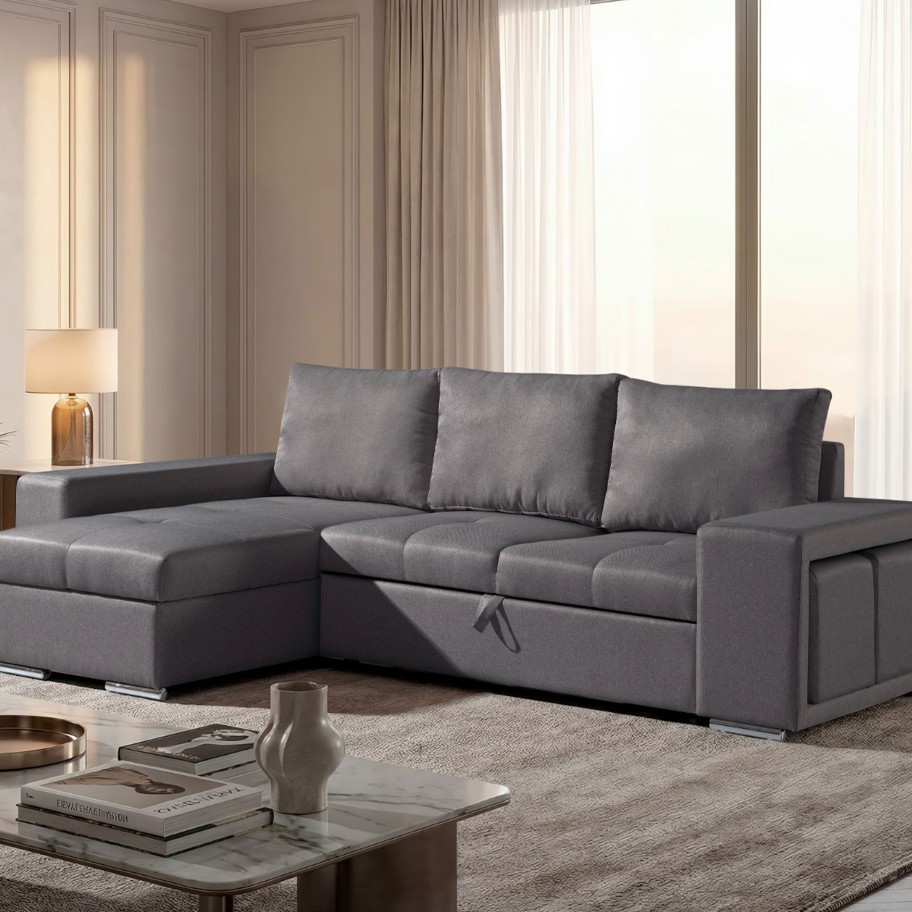 Sofá Chaise Longue New Charlotte Esquerda com cama