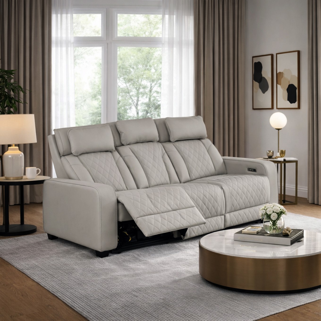 Sof� 3 Lugares Utah com 2 Relax El�tricos