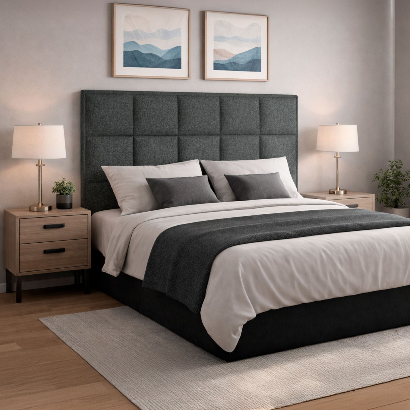 Cabeceira de Cama Quebec II Estofada