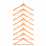 Conjunto de 8 Cabides de Madeira Natural