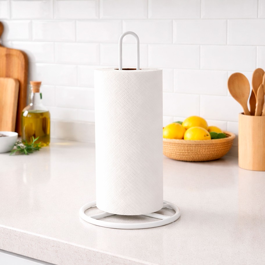 Suporte Rolo Cozinha Branco