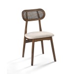 Cadeira Crawford Encosto Rattan