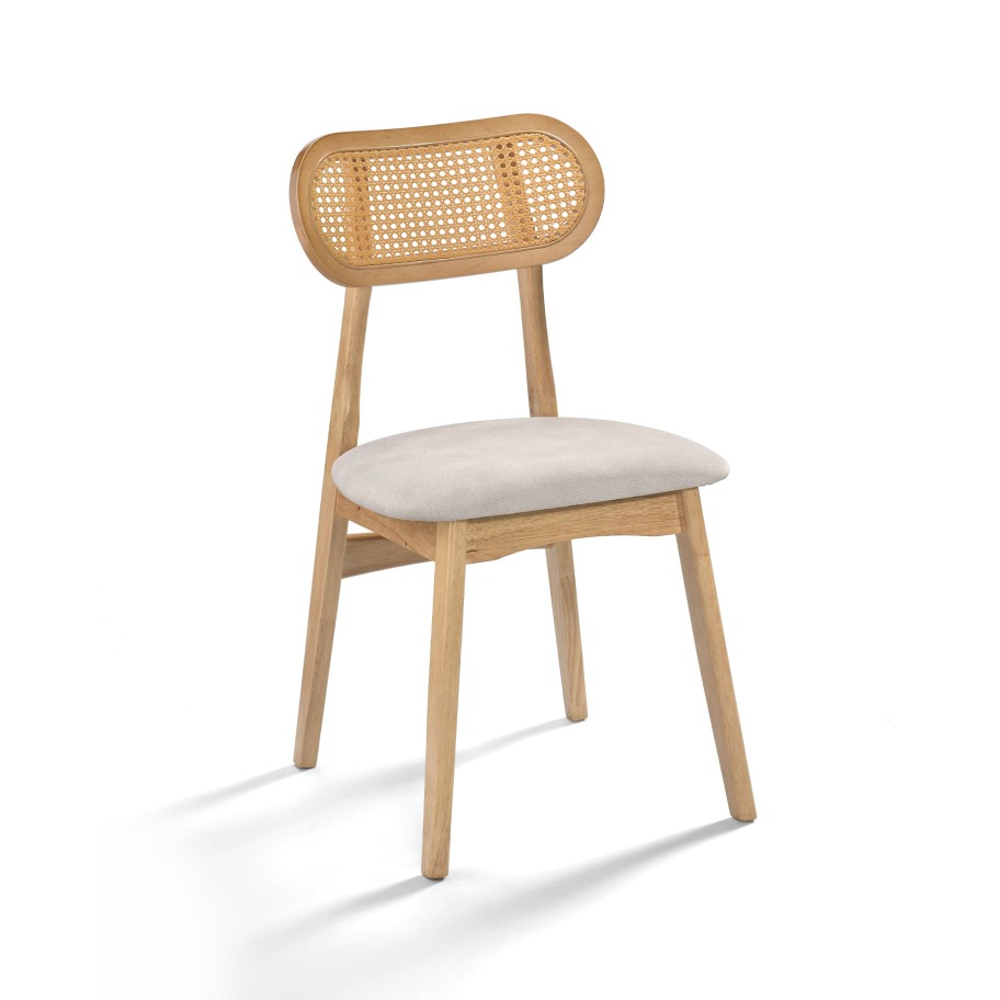 Cadeira Crawford Encosto Rattan