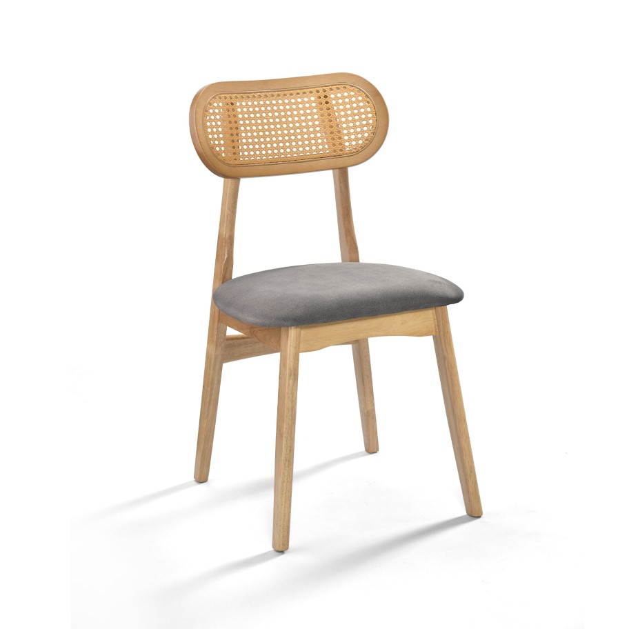 Cadeira Crawford Encosto Rattan