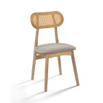 Cadeira Crawford Encosto Rattan
