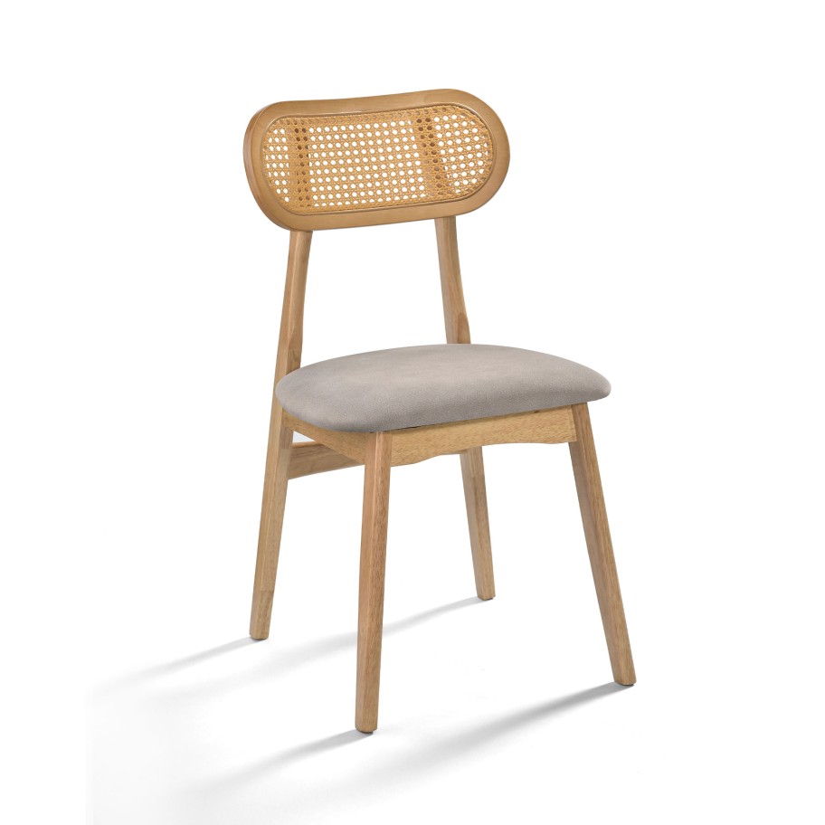 Cadeira Crawford Encosto Rattan