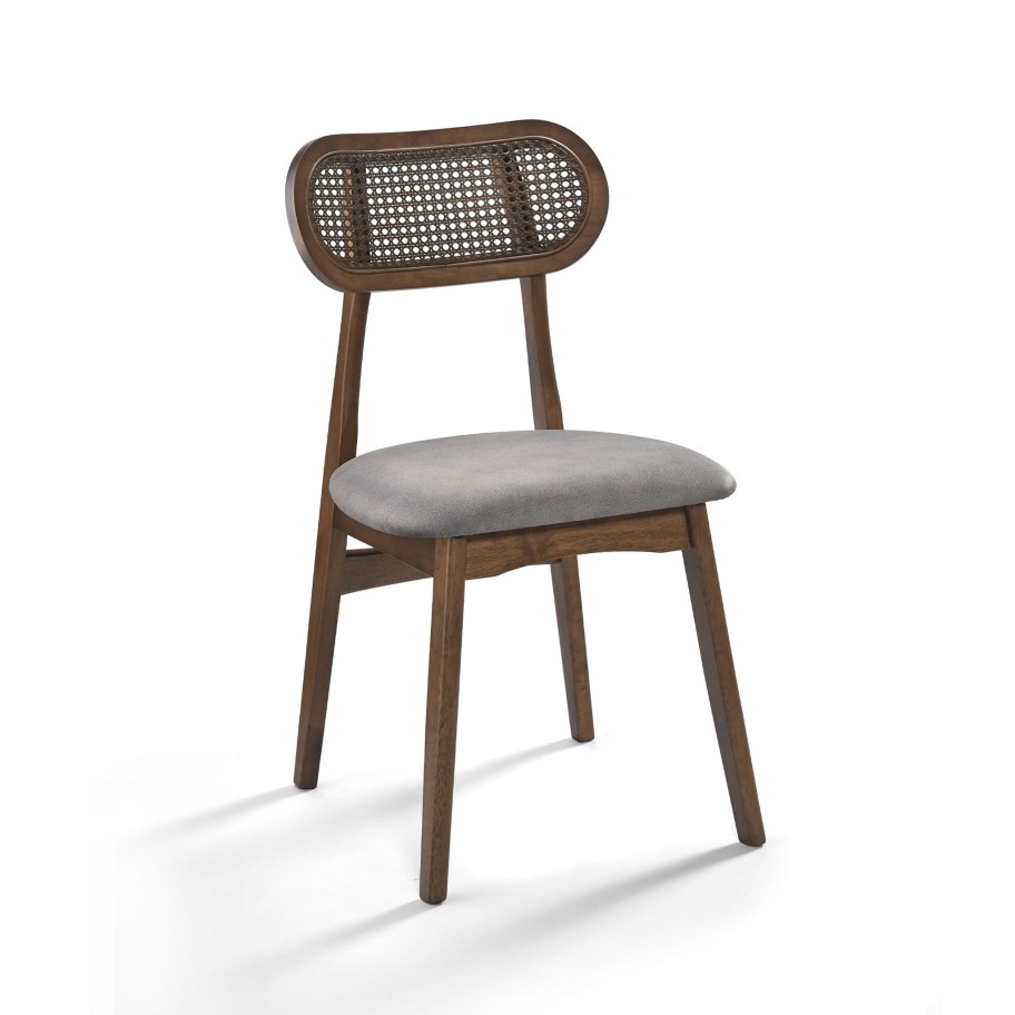Cadeira Crawford Encosto Rattan