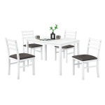 Mesa Seatle Branco com 4 Cadeiras