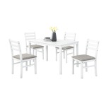 Mesa Seatle Branco com 4 Cadeiras