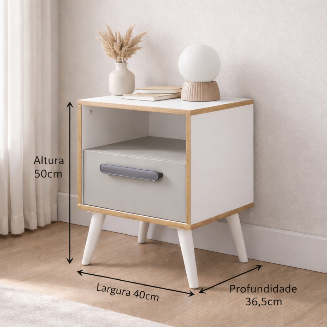 Mesa de Cabeceira Boreal Plus