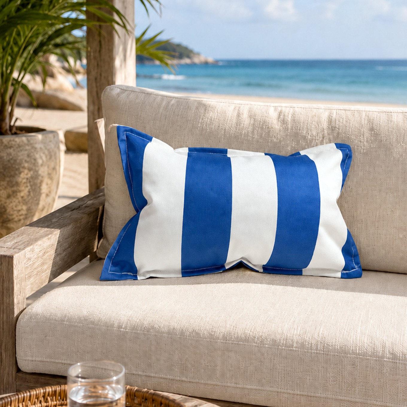 Almofada de Exterior Riscas 45x25