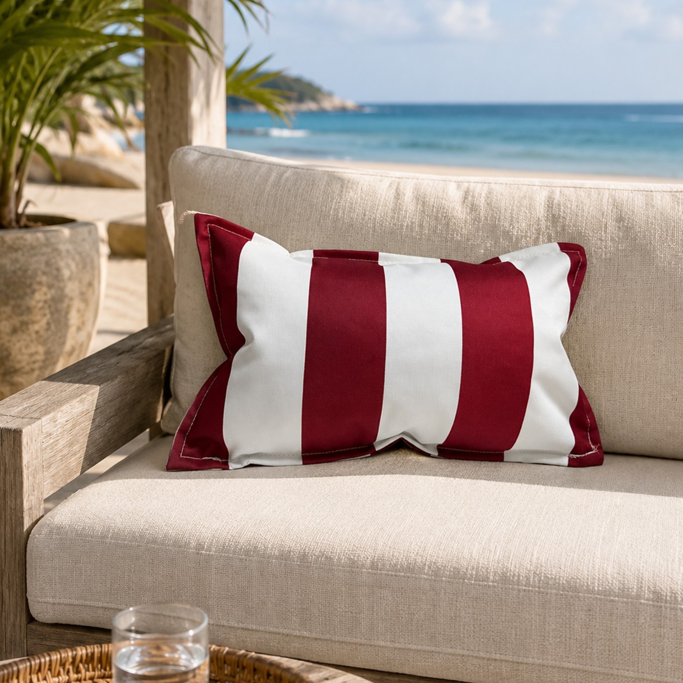 Almofada de Exterior Riscas 45x25