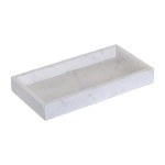 Bandeja de M�rmore Branco 30cm