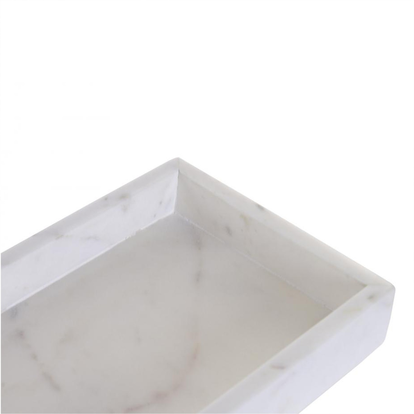 Bandeja de M�rmore Branco 30cm