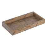 Bandeja de M�rmore Castanho 30cm