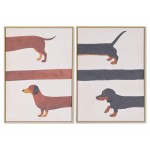 Quadro C�o Salsicha 2 Modelos Sortidos 50x70cm