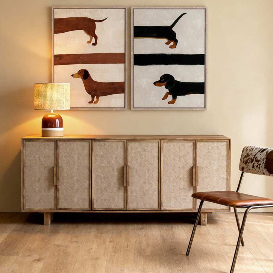 Quadro Cão Salsicha 2 Modelos Sortidos 50x70cm