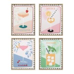 Quadro Cocktail 4 Modelos Sortidos 30x40cm