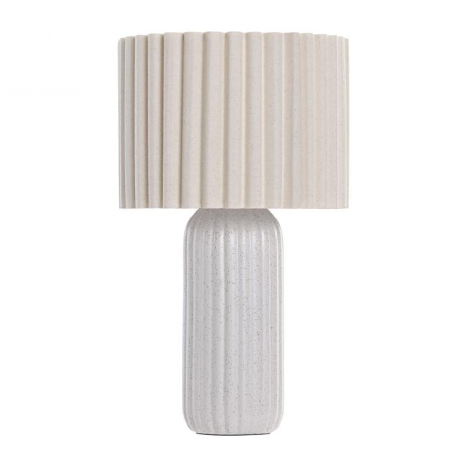 Candeeiro de Mesa Cerâmica Branco