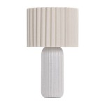 Candeeiro de Mesa Cer�mica Branco
