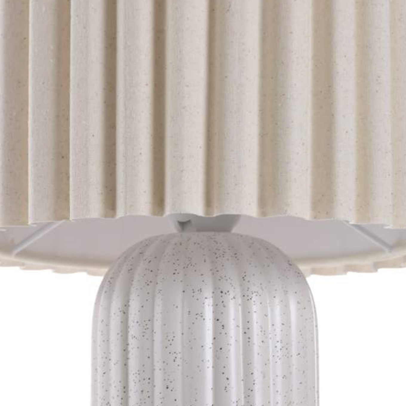 Candeeiro de Mesa Cer�mica Branco