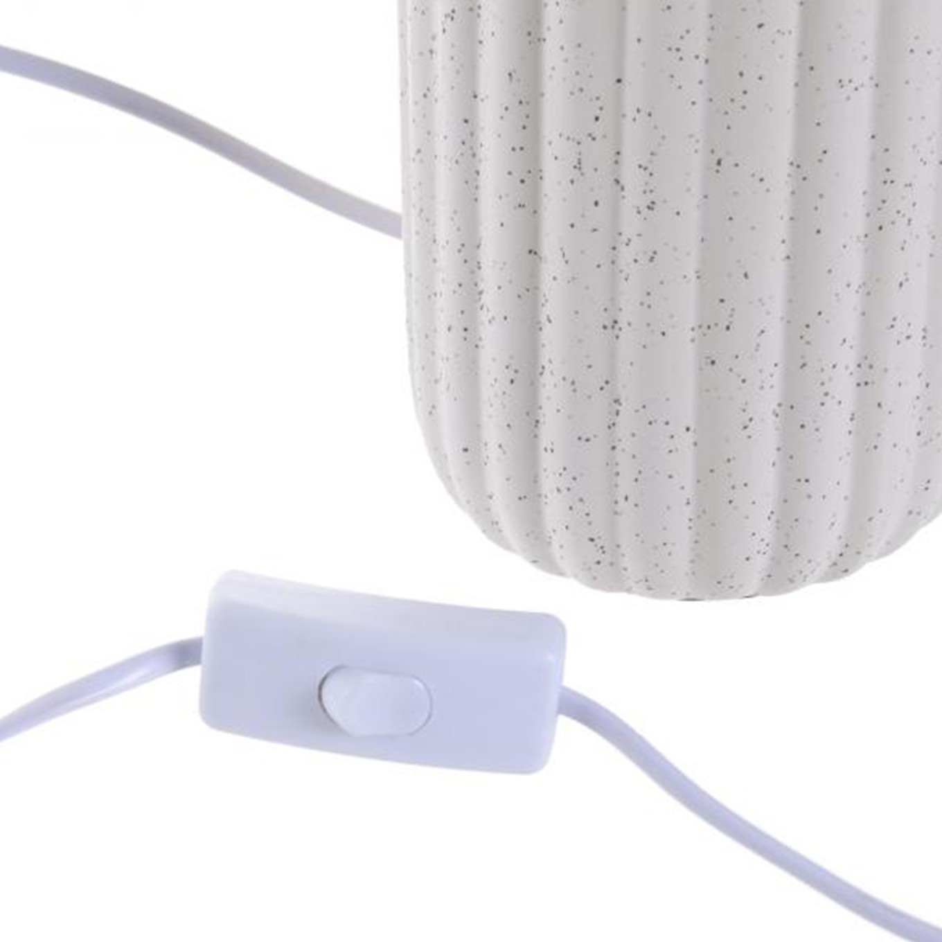Candeeiro de Mesa Cer�mica Branco