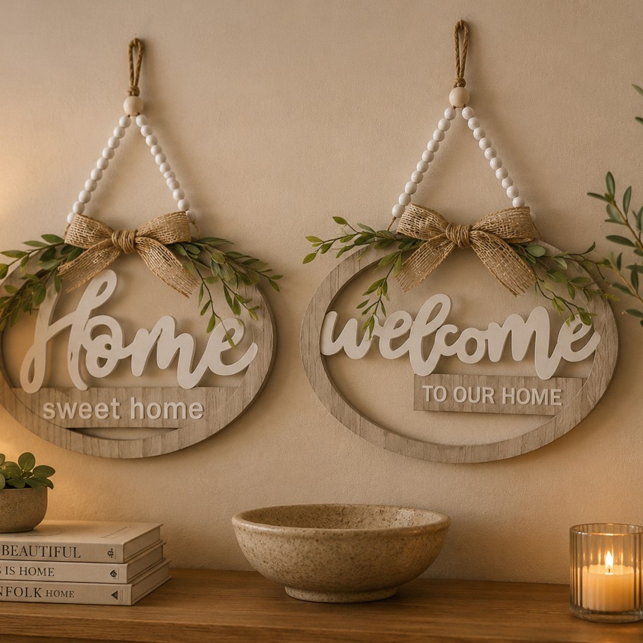 Decoração de Parede Welcome Home 2 modelos