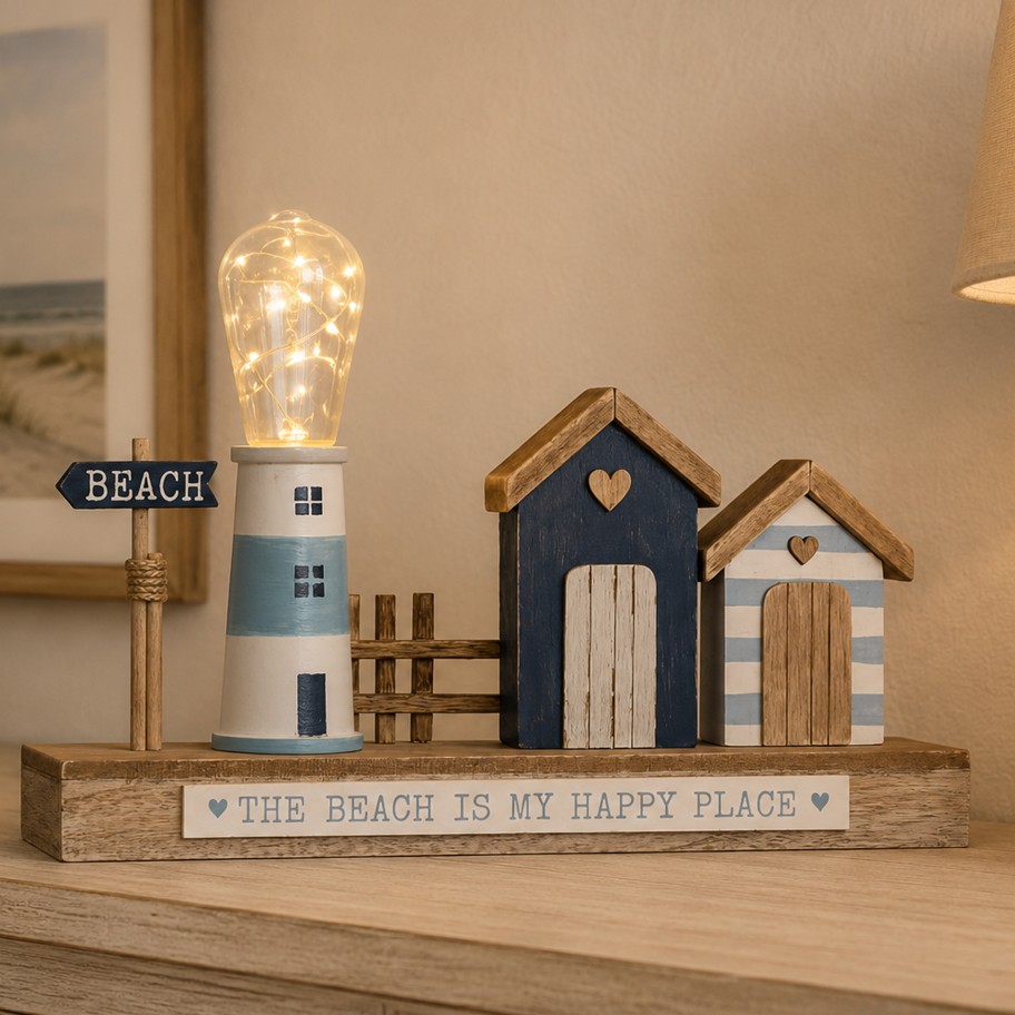 Decora��o Luminosa LED Farol Azul