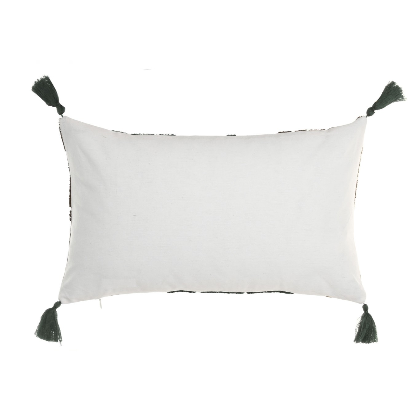 Almofada Algod�o Castanha com Aplica��es 30x50cm