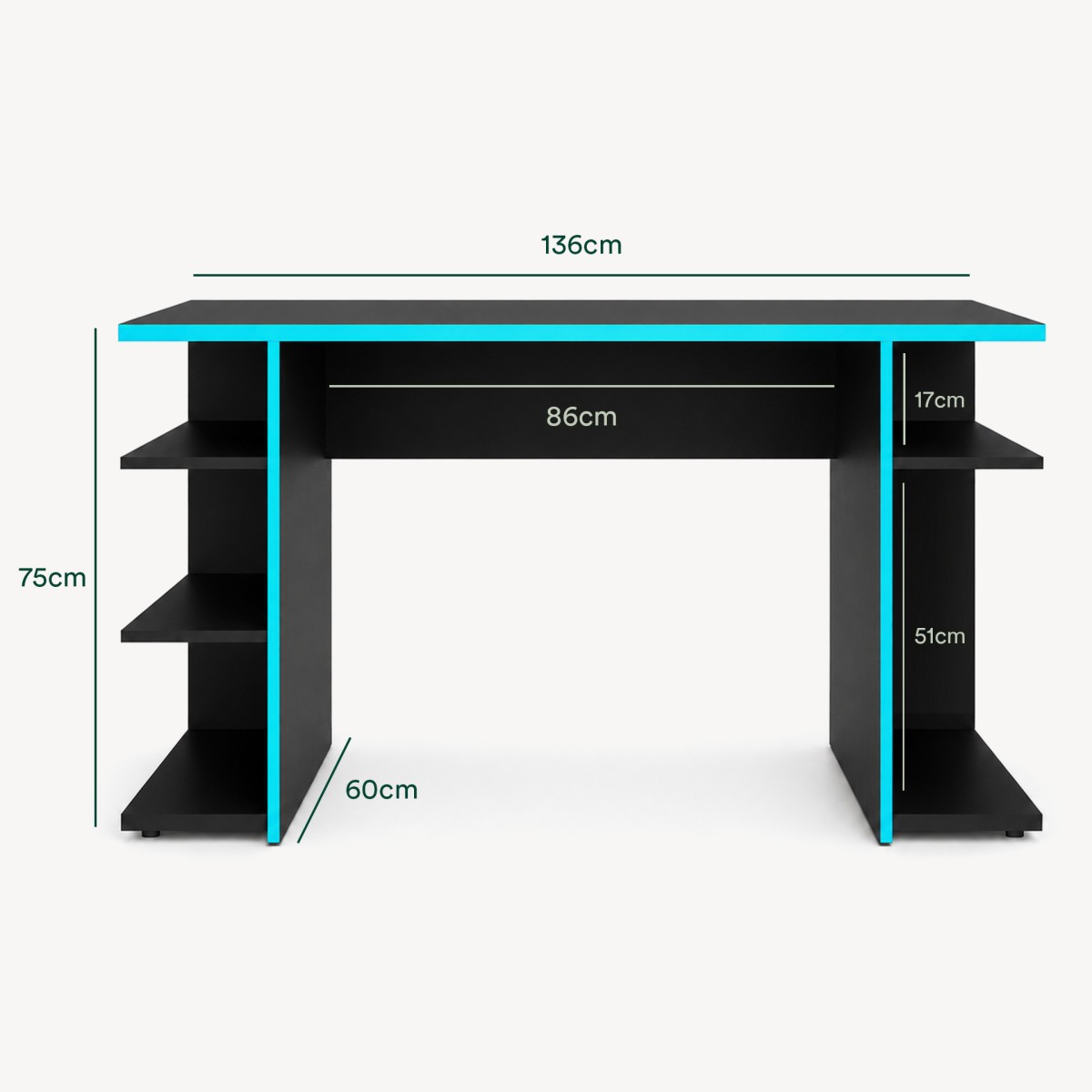 Secretária Gaming Ghost