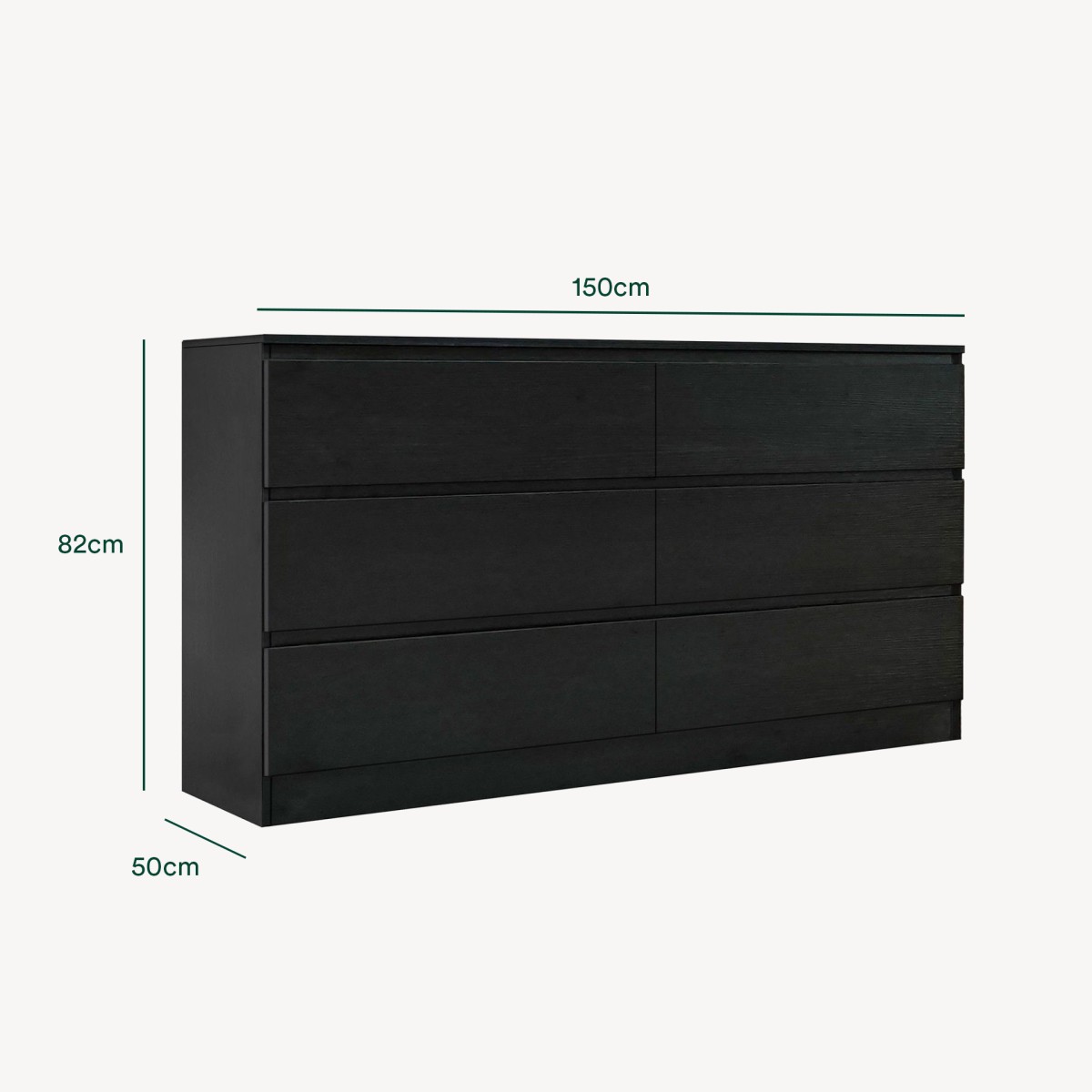 Cómoda Dupla Neo Plus 6 Gavetas