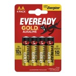 Pilha Alcalina Eveready Gold LR6 AA 4un