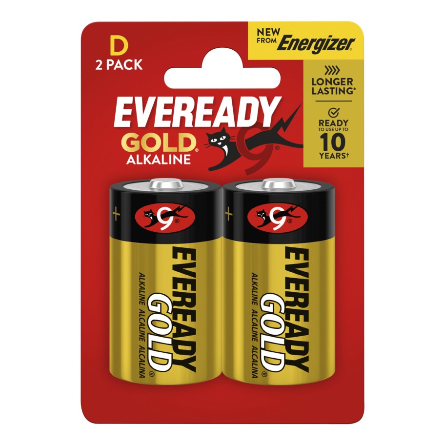 Pilha Alcalina Eveready Gold LR20 D 2un