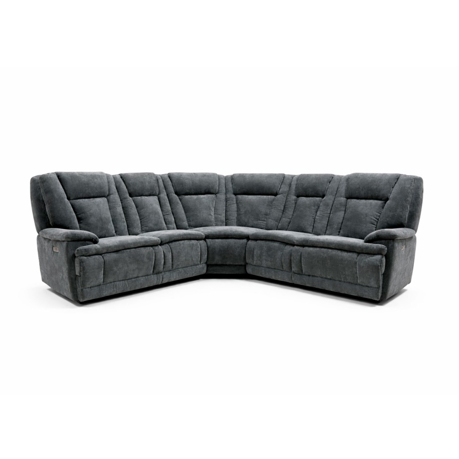 Sofá de Canto Blaine com Relax Elétrico