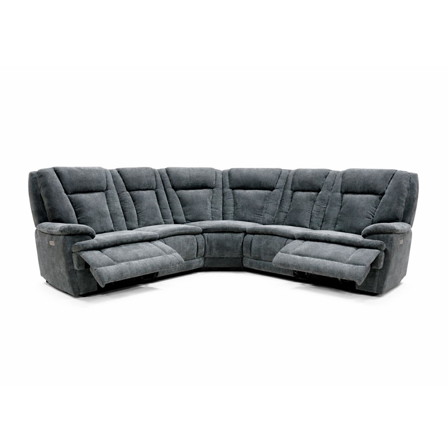 Sofá de Canto Blaine com Relax Elétrico