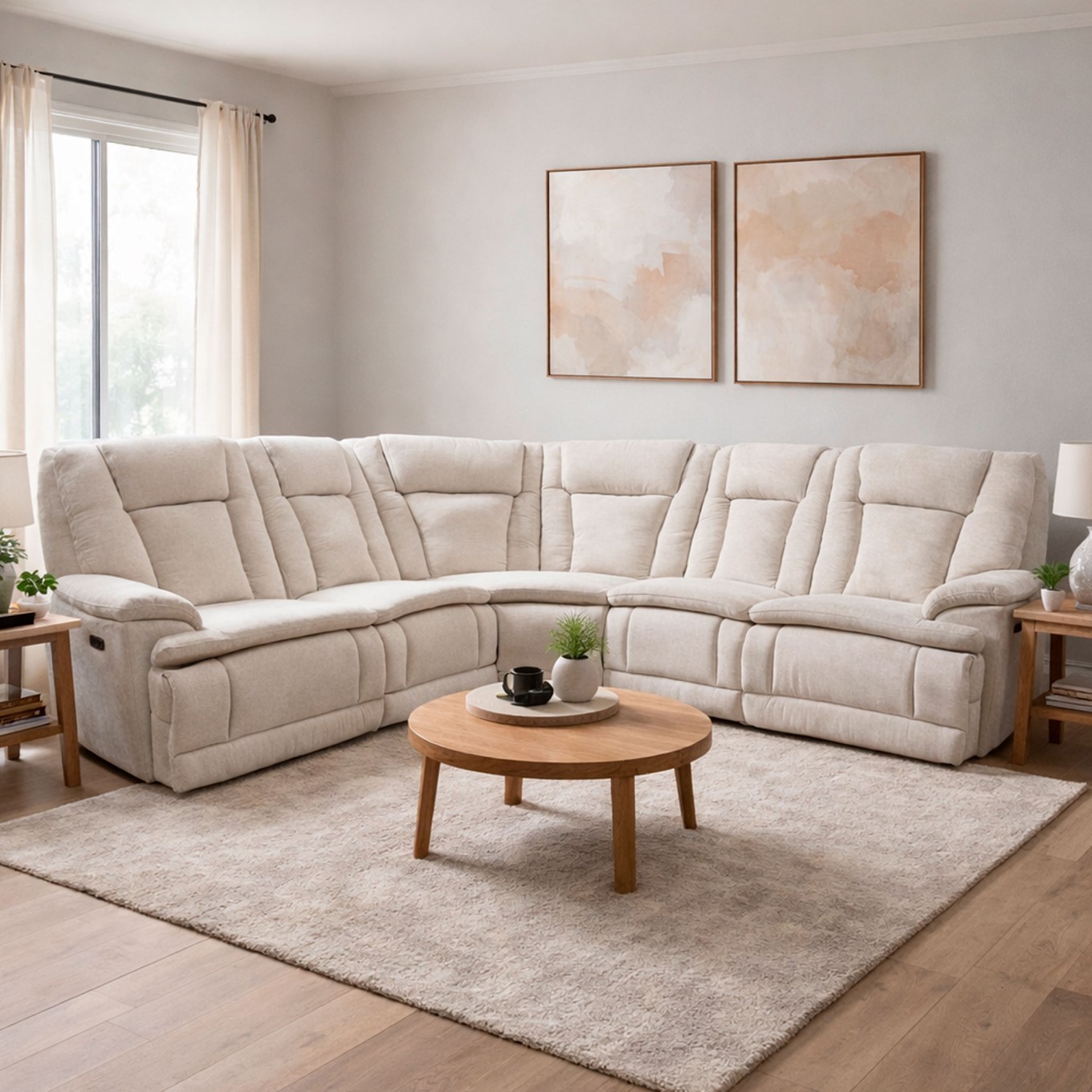 Sof� de Canto Blaine com Relax El�trico