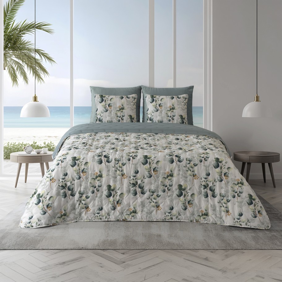 Cobertura Acolchoada Muguet Estampada - Cama Individual