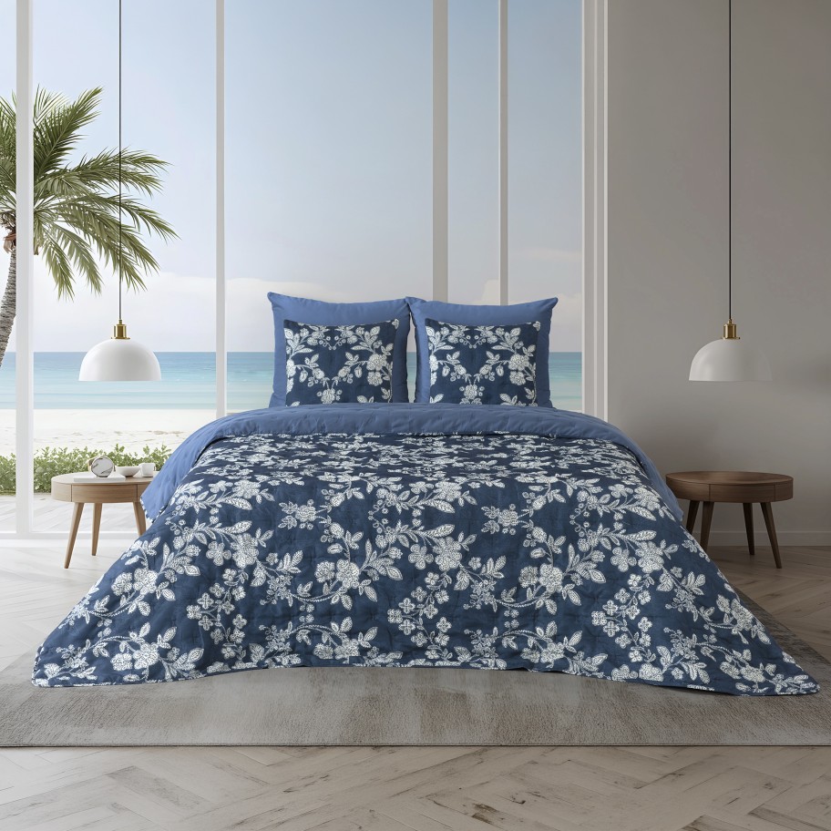 Cobertura Acolchoada Lys Estampada - Cama Individual