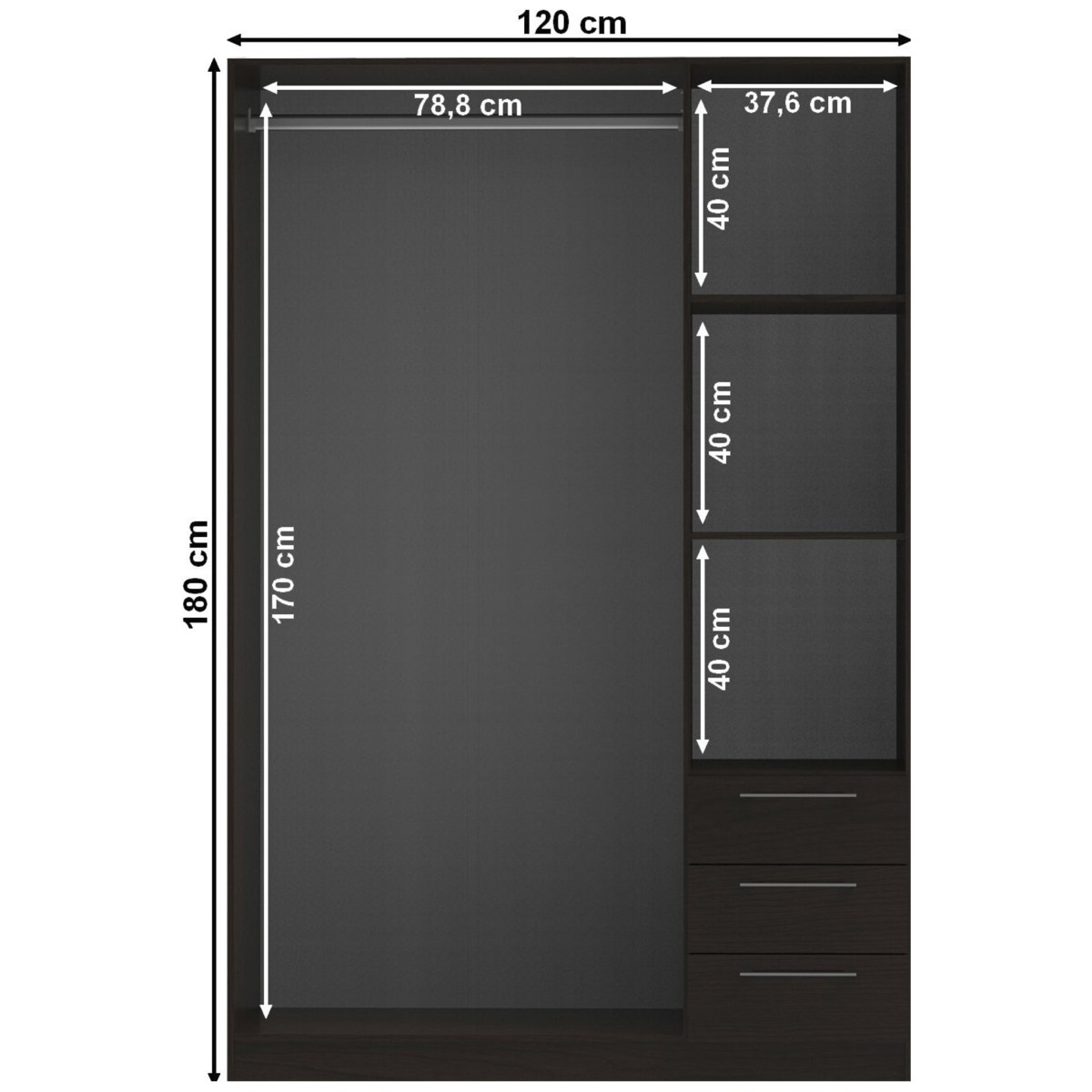 Roupeiro Teckno (3 Portas)