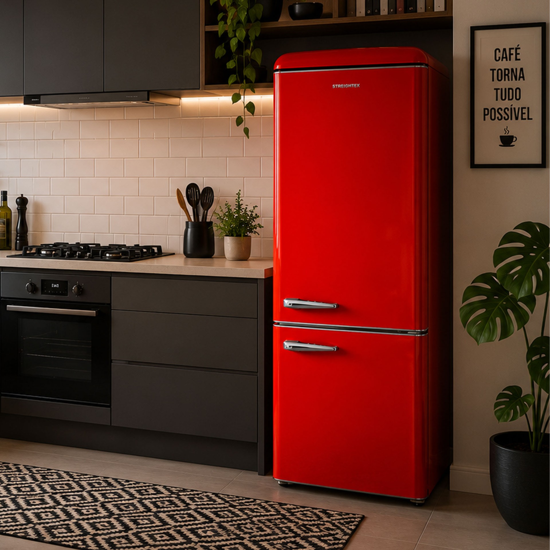 Frigorífico Allkitchen Retro 2 Portas 300L