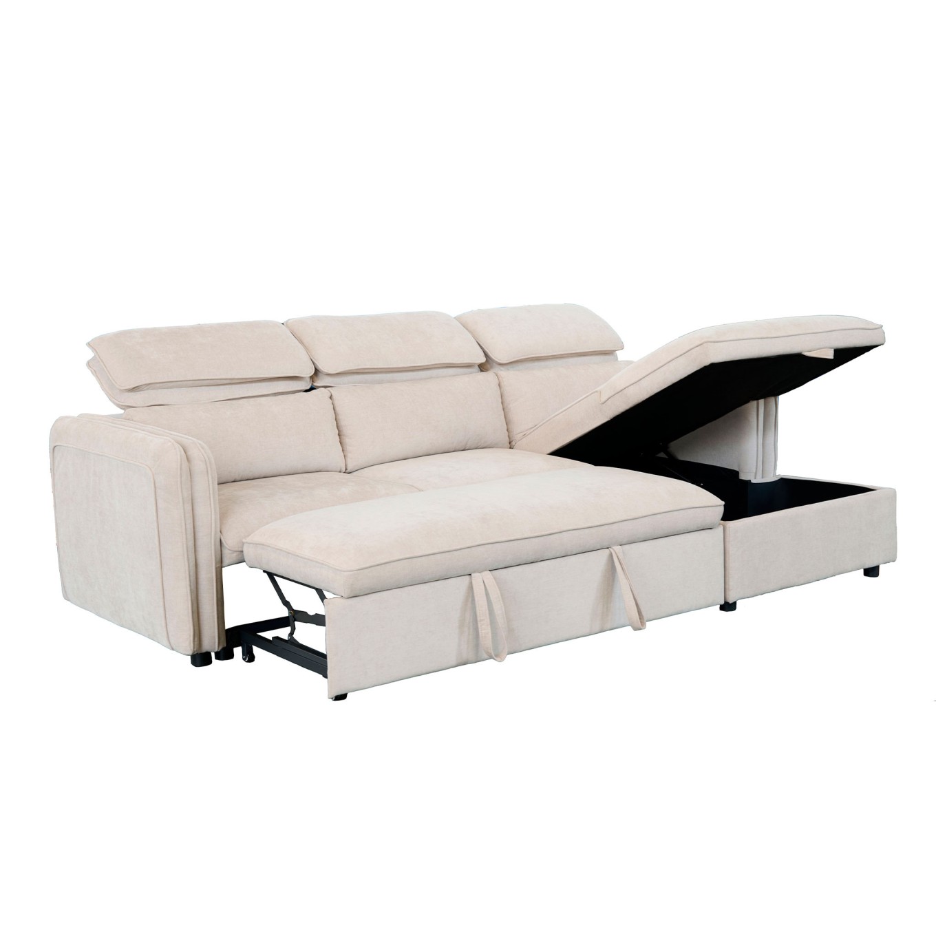 Sof� Chaise Longue Blaine Direita com cama