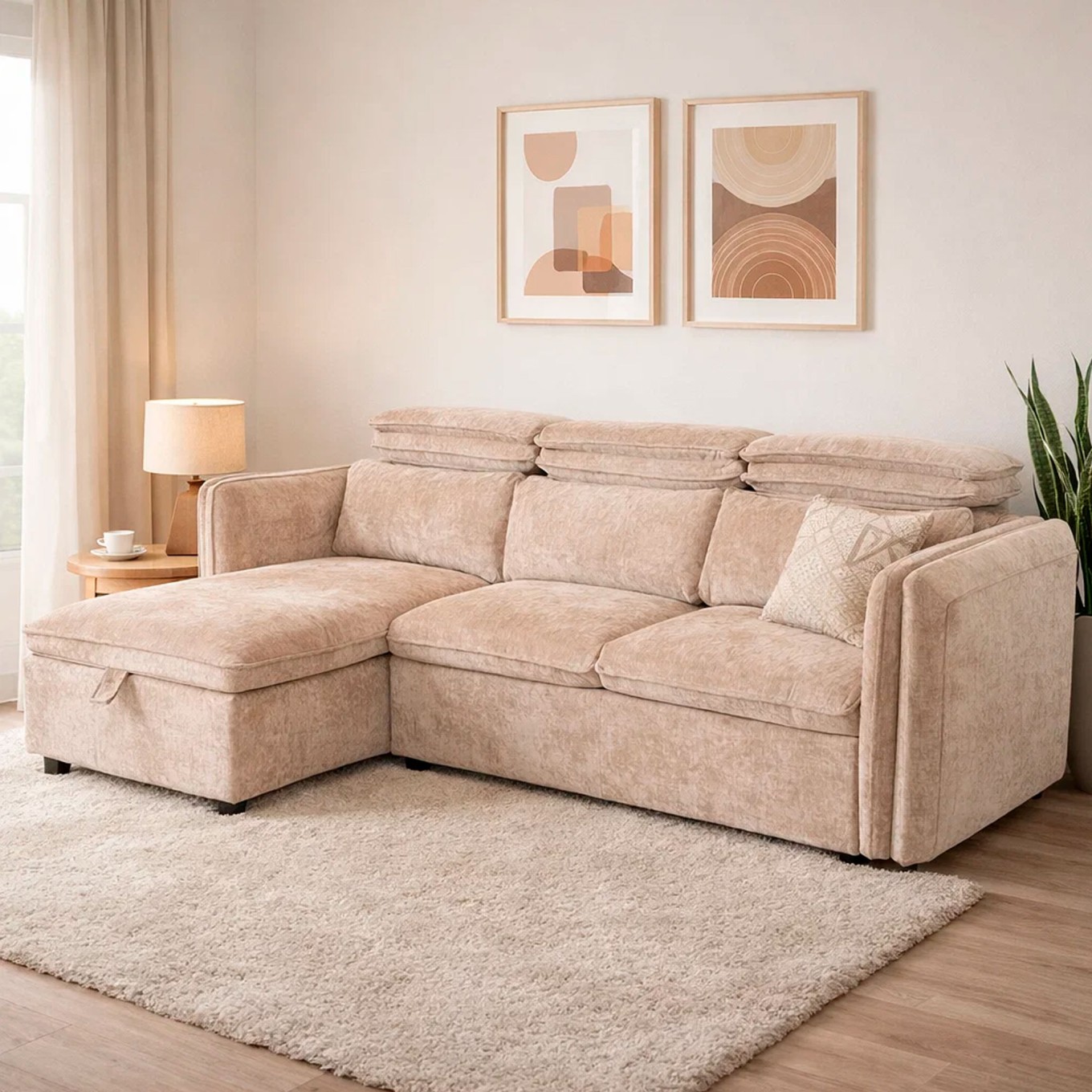 Sof� Chaise Longue Blaine Esquerda com cama